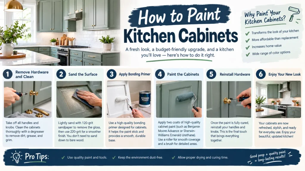 How to Paint Kitchen Cabinets
