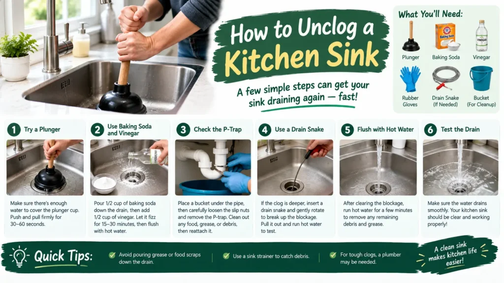 How to Unclog a Kitchen Sink