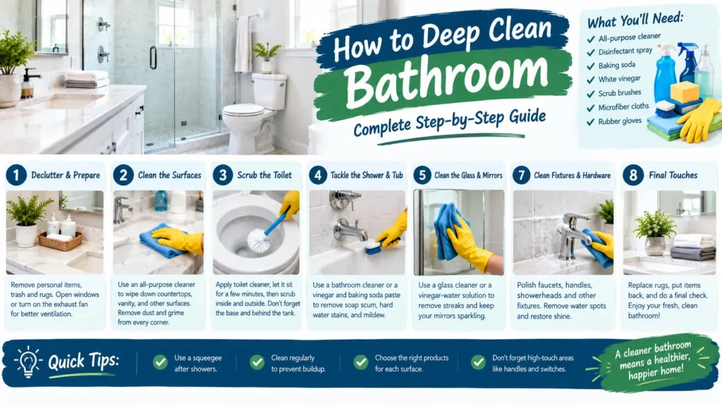 How to Deep Clean Bathroom