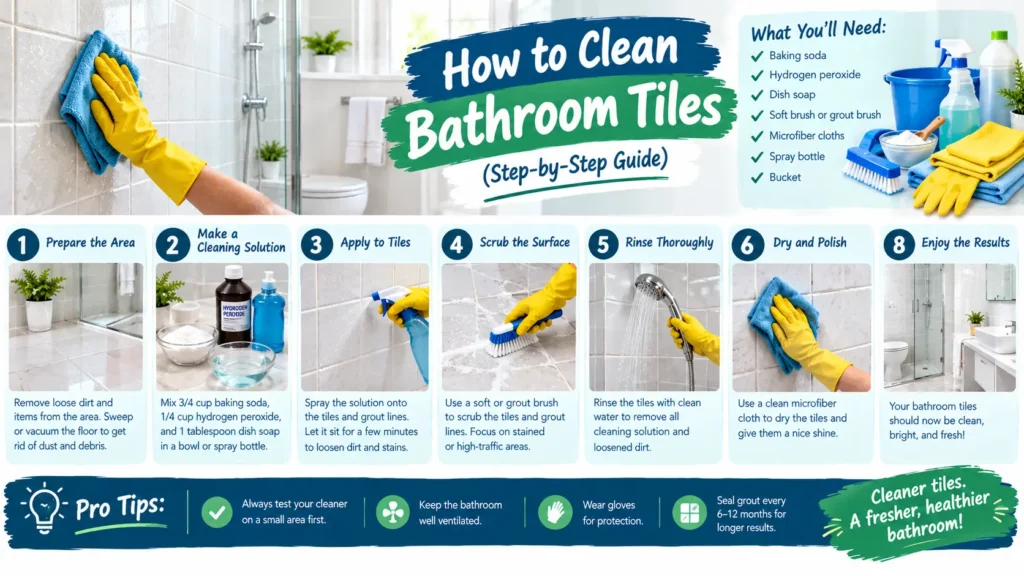 How to Clean Bathroom Tiles