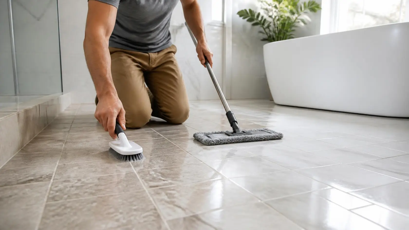 How to Clean Bathroom Floor
