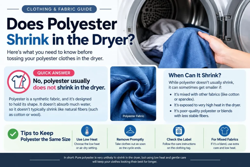 Current image: Does Polyester Shrink in the Dryer