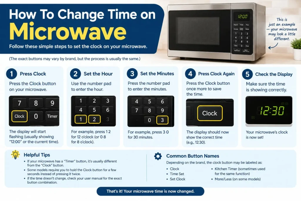 Current image: How to Change Time on Microwave
