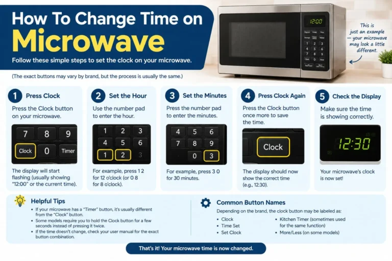 How to Change Time on Microwave